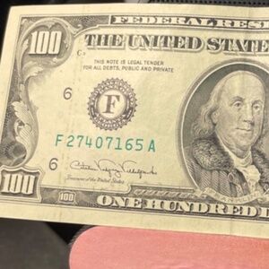 1990 Bill $100 Atlanta F27407165A ~ Small Face #205795228639